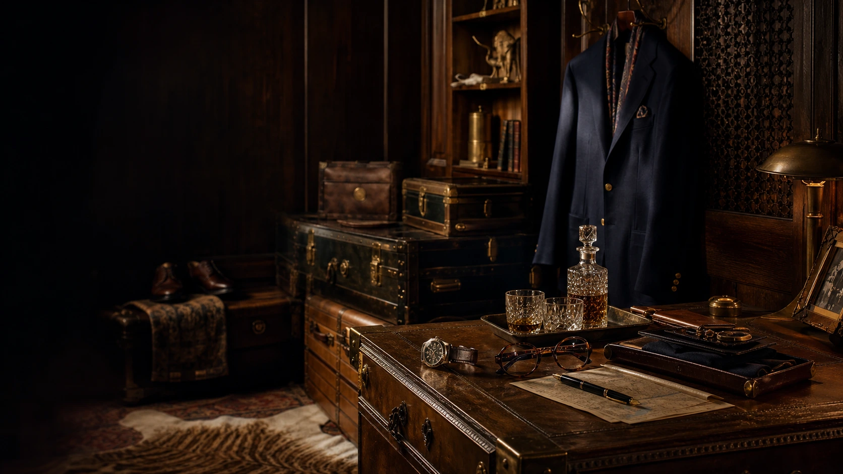 QuarterMaster editorial cabinet and wardrobe scene